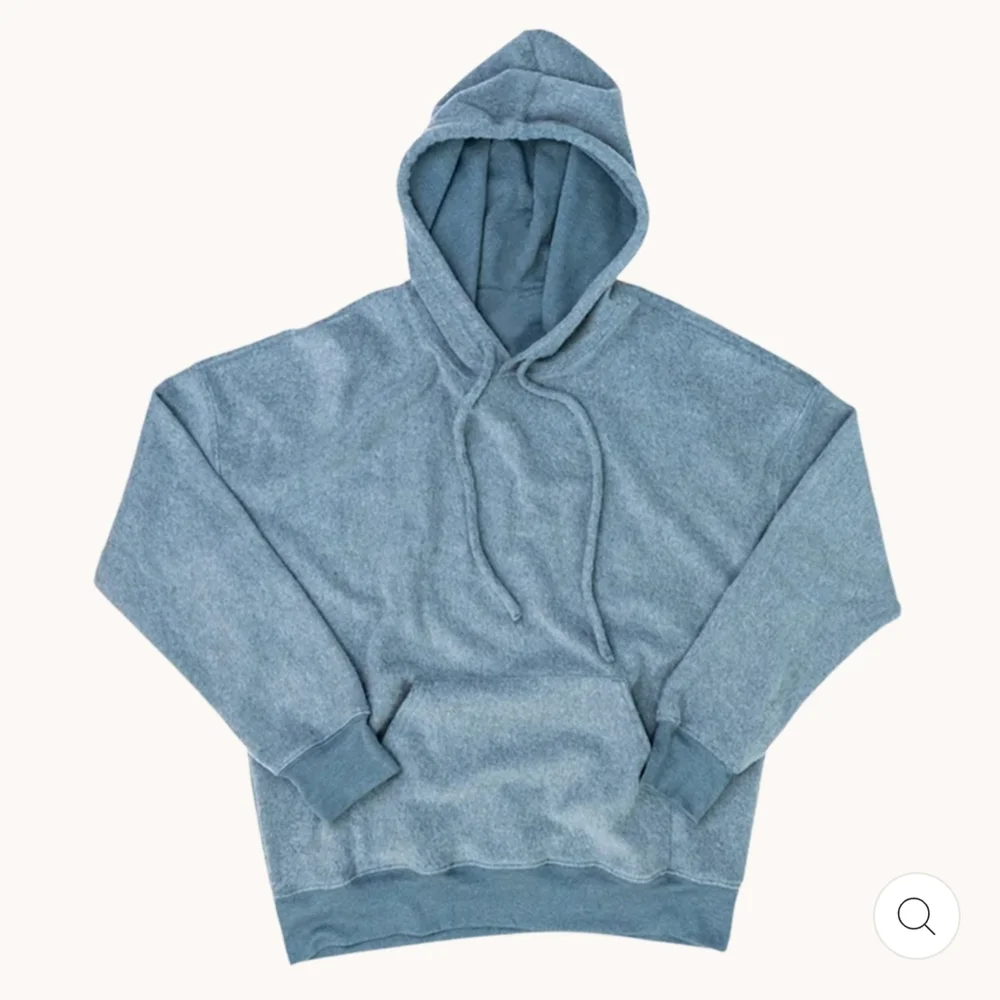 Soft Serve Women's Cloud Cotton Hoodie, Shark steel blue, Size L - Picture 2 of 5